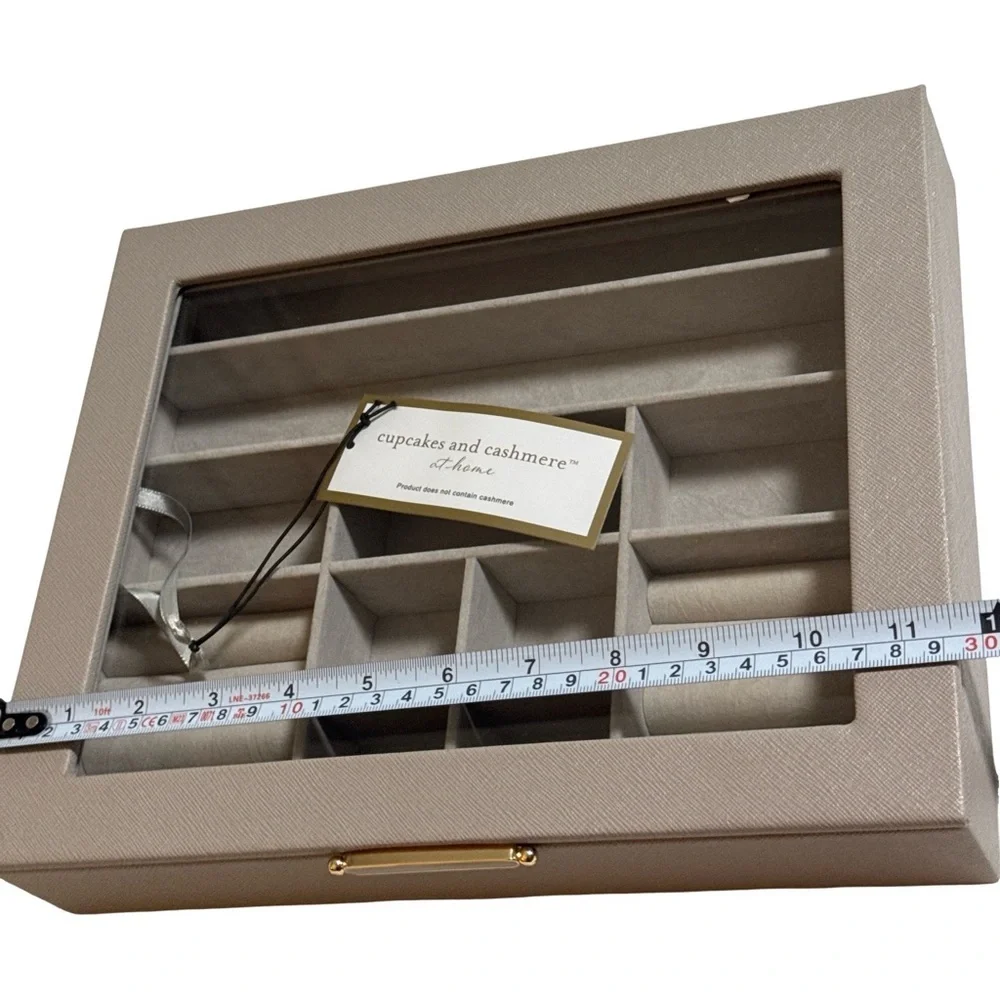 cupcakes & cashmere Taupe Jewelry Organizer